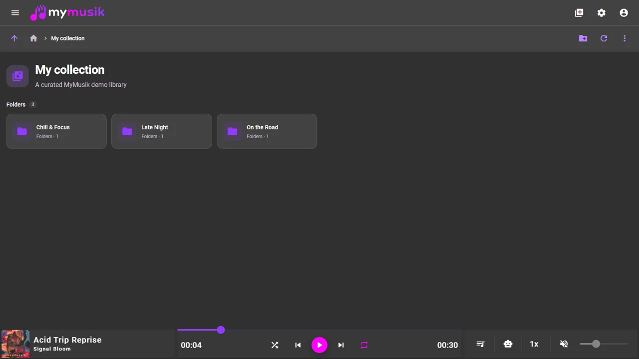 Your music. Your way of organizing it.