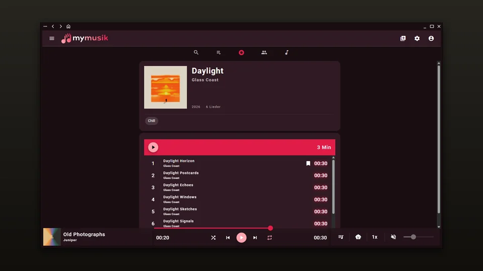 Rose theme in dark mode