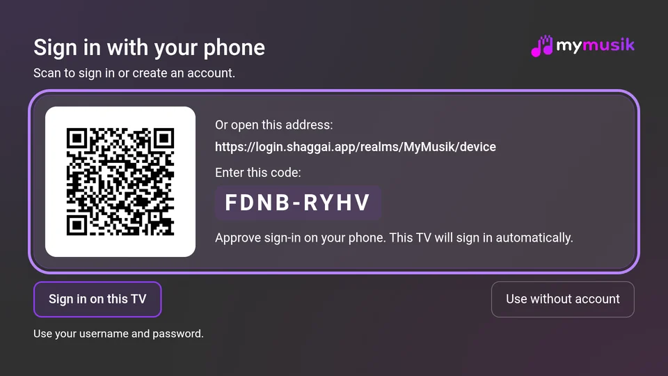 Phone sign-in