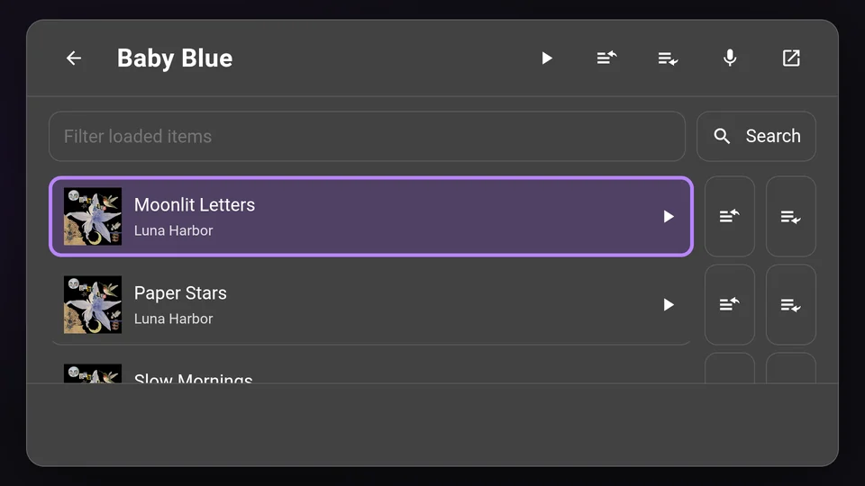 Album tracks